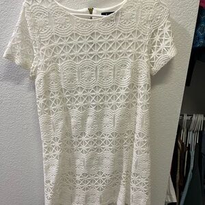 Elegant White Lace Dress